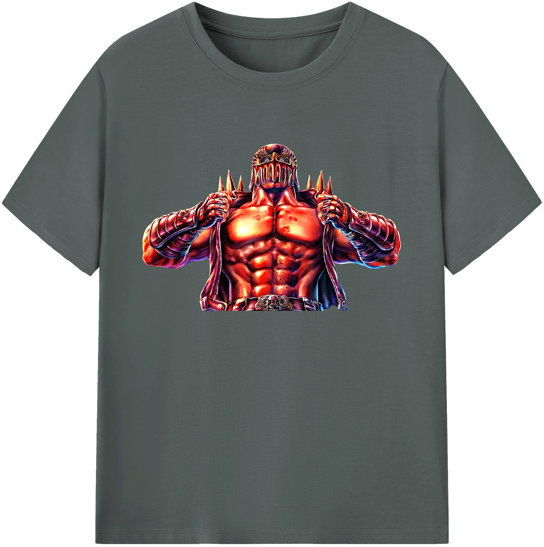 （画像用） 北斗の拳 Fist of the North Star 綿100％ メンズ半袖Tシャツ｜肌触りやわらか＆通気性